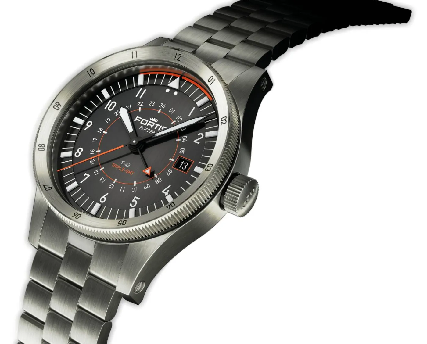 Uhr "FLIEGER F-43 TRIPLE-GMT"