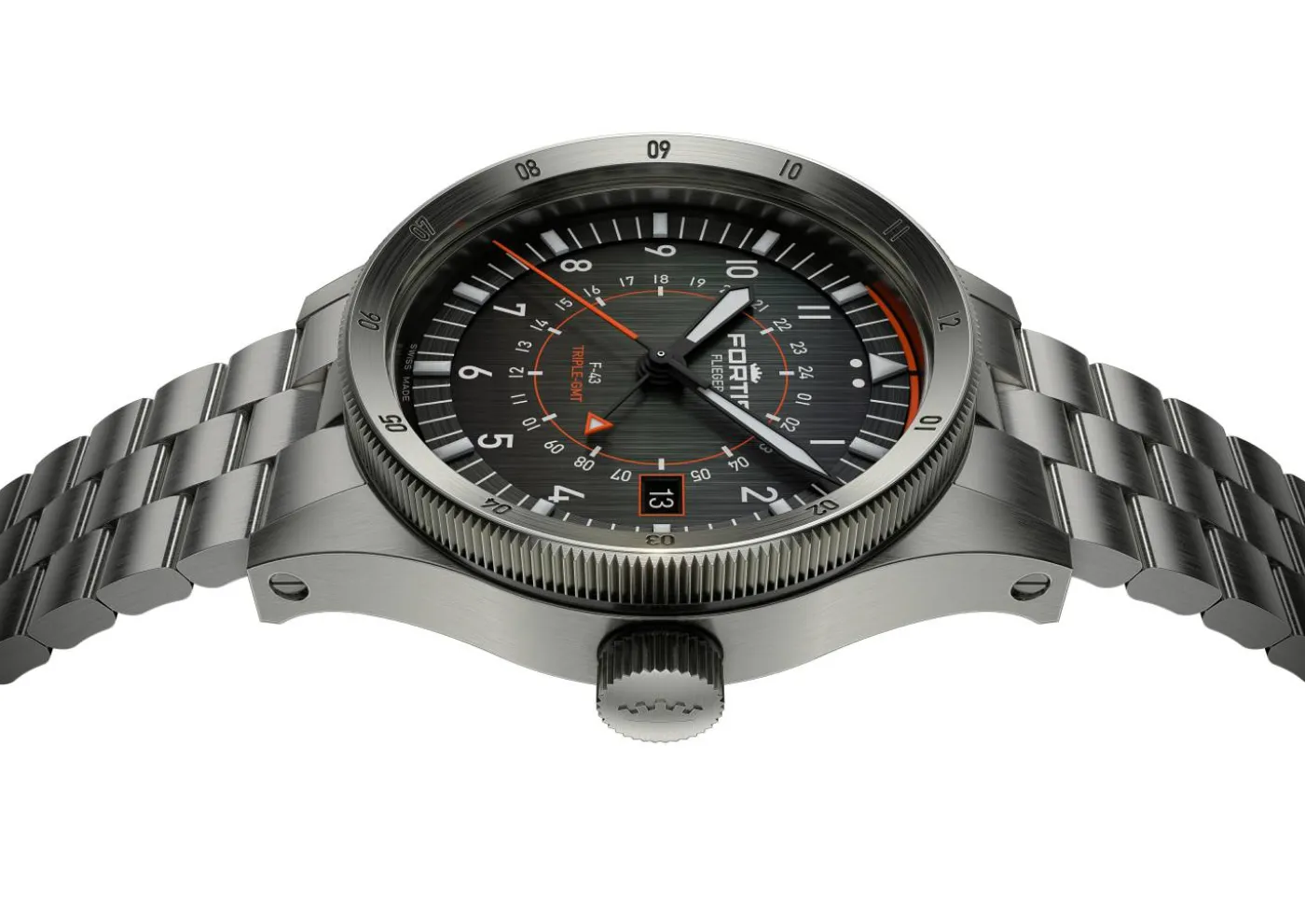 Uhr "FLIEGER F-43 TRIPLE-GMT"