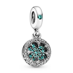 Vierblättriges Kleeblatt Charm-Anhänger