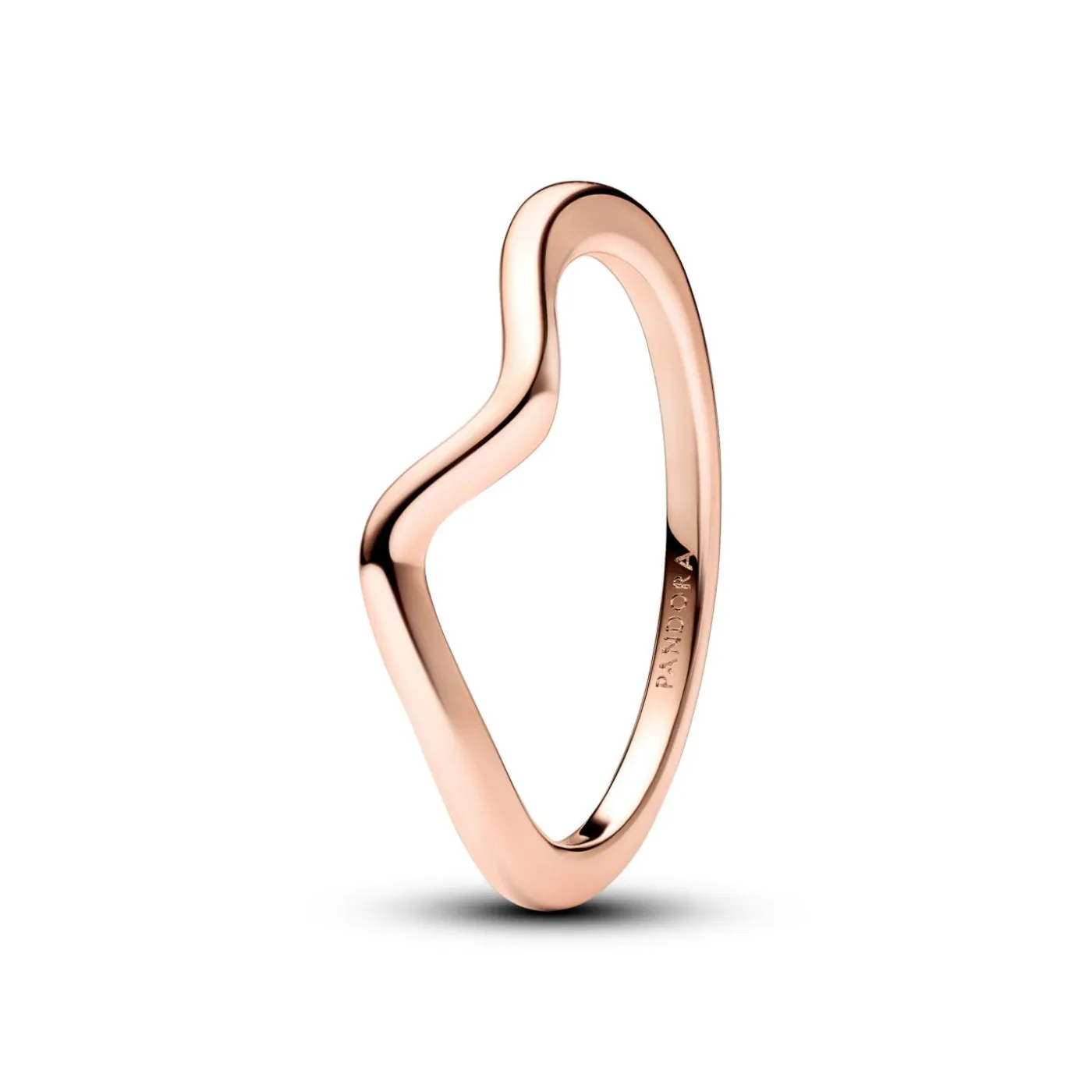 Wave 14k rose gold-plated ring