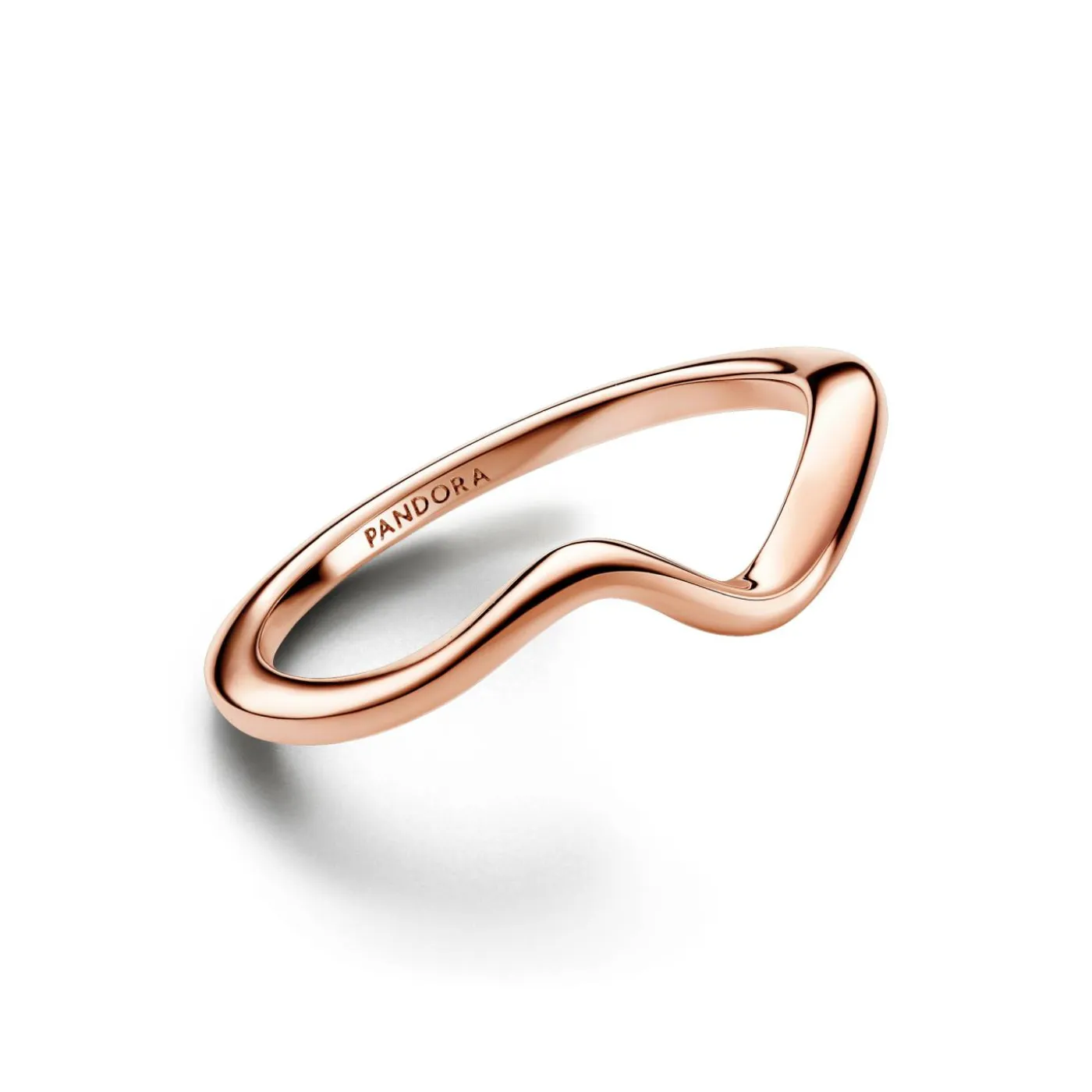 Wave 14k rose gold-plated ring