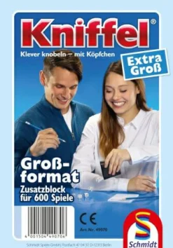 Würfelspiel-Zusatz "Kniffelblock", groß