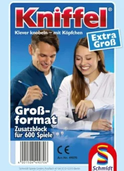 Würfelspiel-Zusatz "Kniffelblock", groß